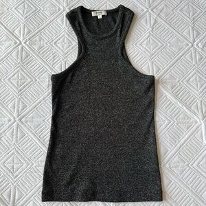 Agolde Bea Cutaway Ribbed Tank Top Size Small